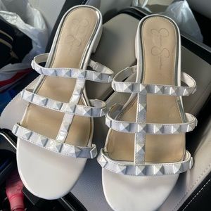 Jessica Simpson Stud Sandal Slides Mules